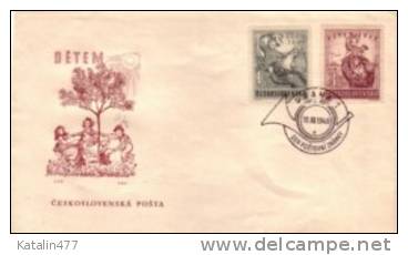 1949.Czechoslovakia- Child Welfare - Set, FDC, - FDC