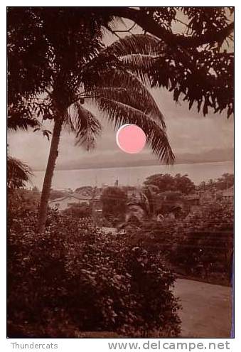 LOT DE 10 PHOTO ALBUMINE  DE TAHITI PAPEETE ** LOT OF 10 OLD ALBUMEN PHOTO OF TAHITI