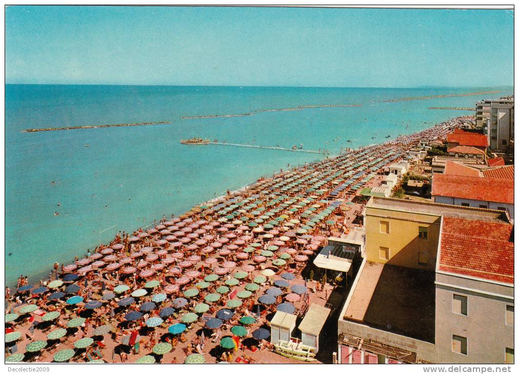 B33449 Gateo Mare The Beach Seen From Above Used Good Shape - Cesena