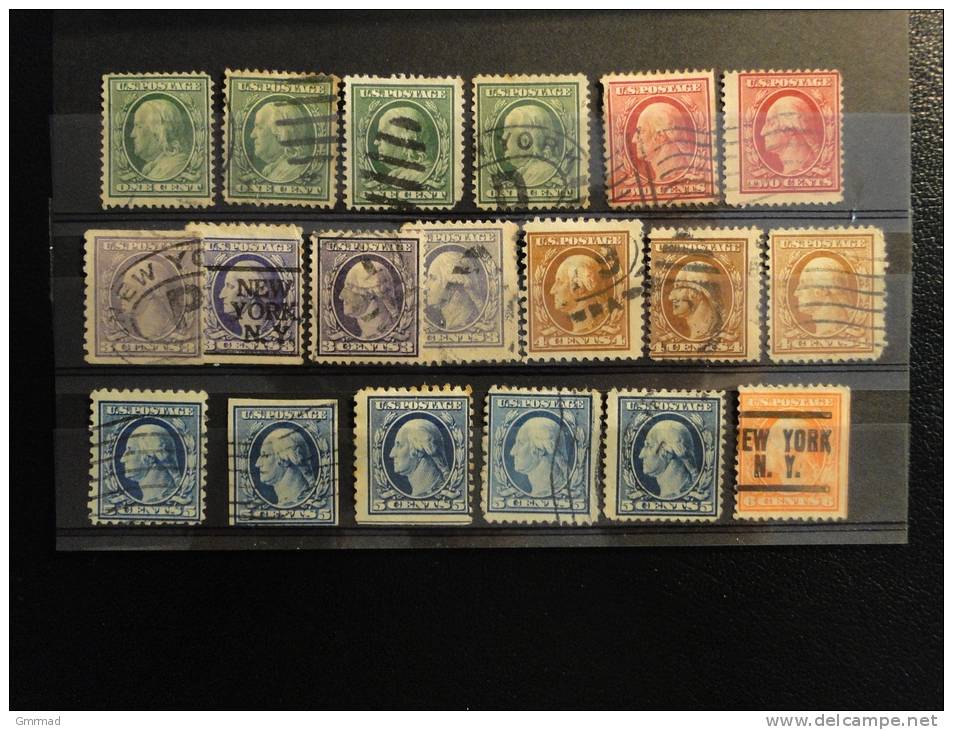 Franklin & Washington - Used Stamps