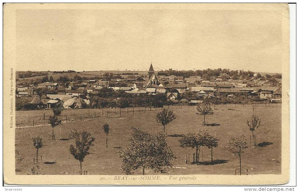 BRAY SUR SOMME, VUE GÉNÉRALE - Bray Sur Somme