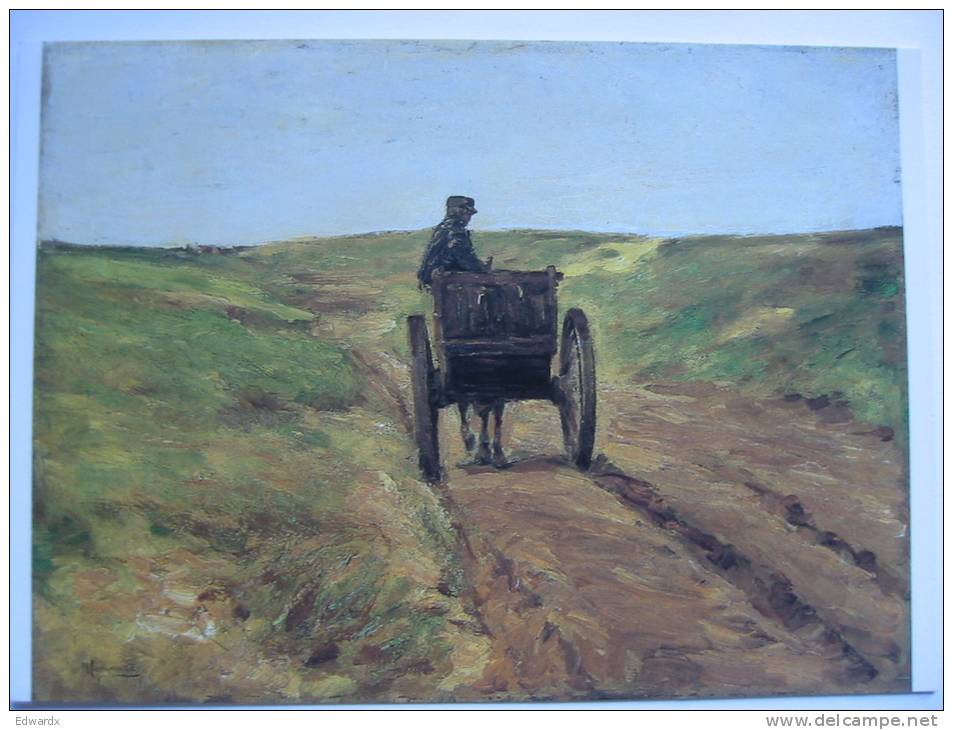 Liebermann, Max  Carriage In Dunes Near Katwijk Kunsthalle Hamburg Art Postcard - Malerei & Gemälde