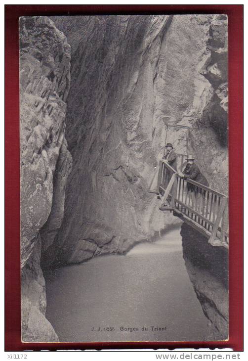 B678 Gorges Du Trient, ANIME. Env. 1910.Non Circulé.Jullien 9255 - Trient