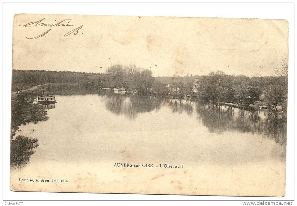 Auvers-sur-Oise (03) : L'aval Des Bords De L'oise En 1905. - Auvers Sur Oise