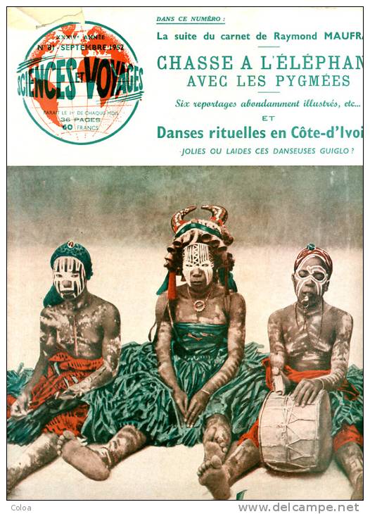 Danse Rituelle En Côte D'Ivoire 1952 - Géographie