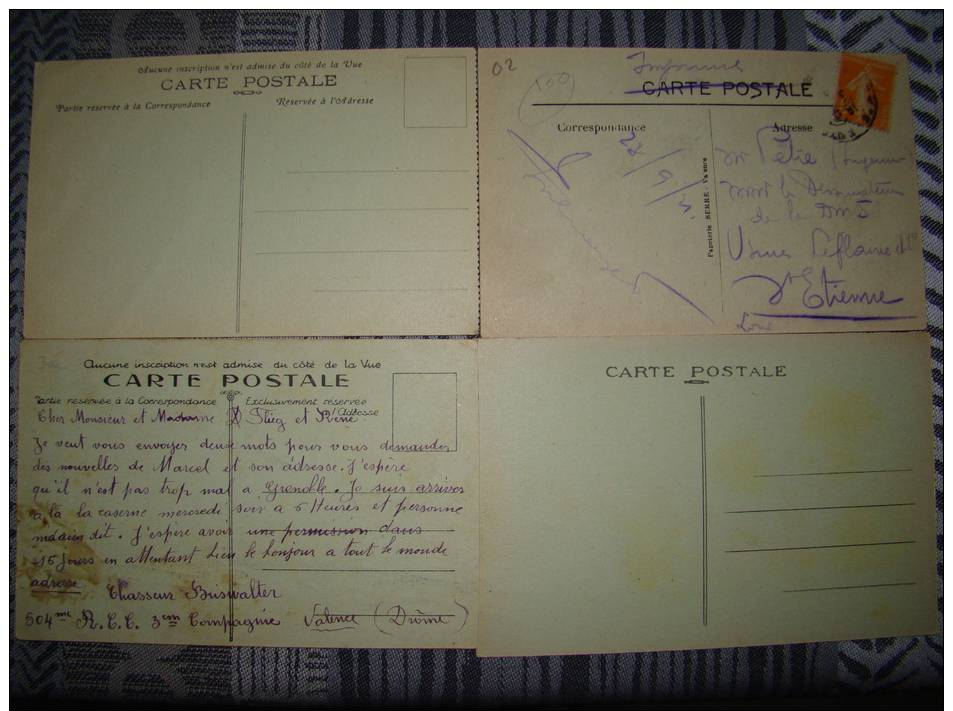 Lot  De Carte Postal Char Renault - Weltkrieg 1914-18