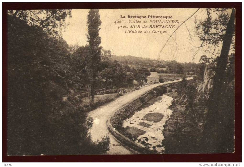 Cpa Du 22 Caurel Mur De Bretagne Vallée De Poulancre L' Entrée Des Gorges   NW4 - Caurel