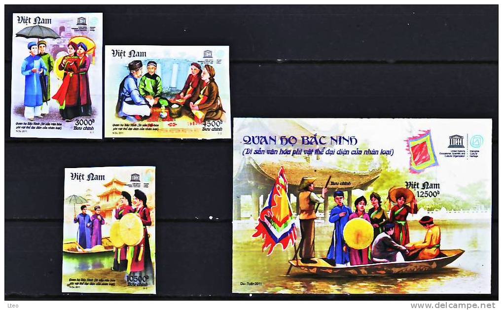 Viêt Nam 2011 Quan Ho Bac Ninh En Non Dentelés - Viêt-Nam