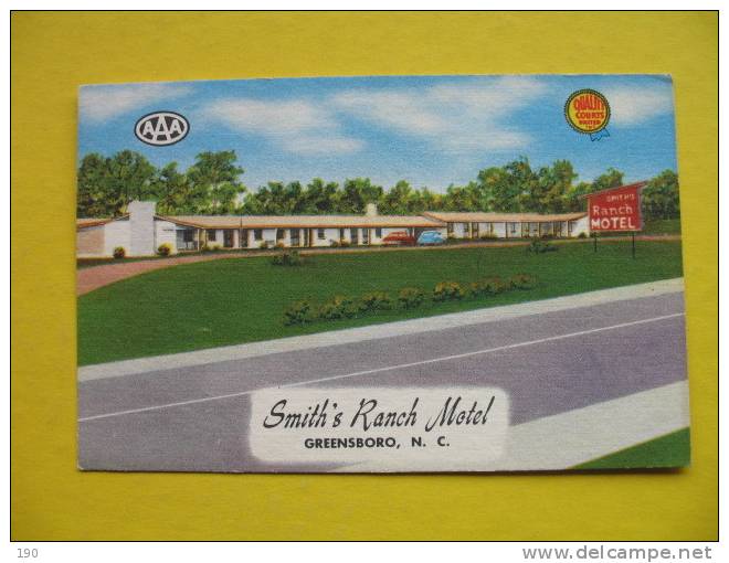 SMITH"S RANCH MOTEL GREENSBORO N.C. - Greensboro