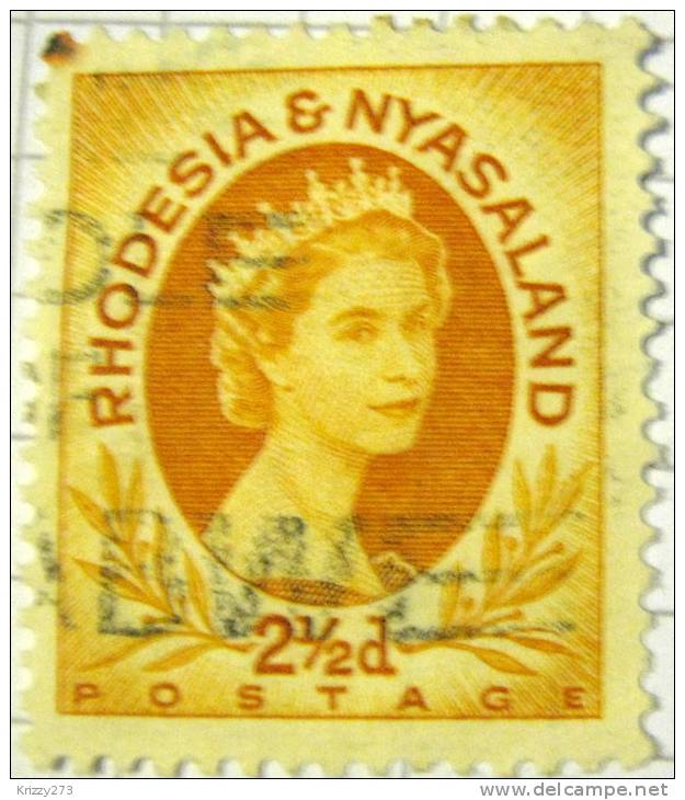 Rhodesia And Nyasaland 1954 Queen Elizabeth II 2.5d - Used - Rhodesia & Nyasaland (1954-1963)