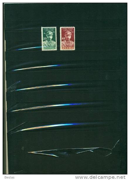TURQUIE VISITE DU ROI D´AFGHANISTAN 2 VAL NEUFS - Unused Stamps