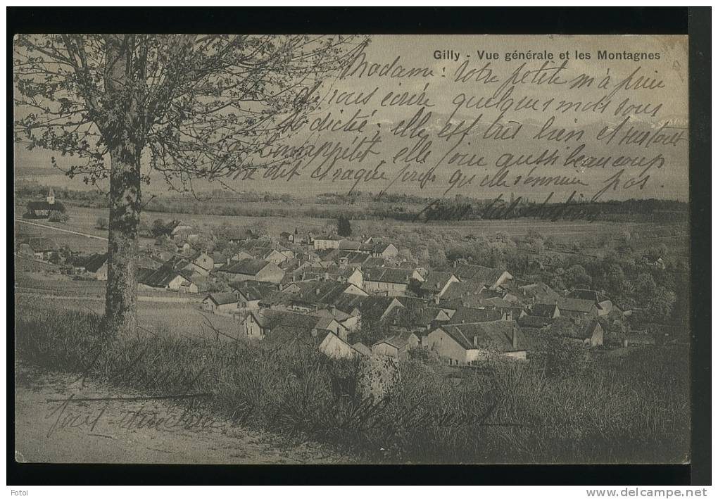 1903  PHOTO POSTCARD GILLY SWITZERLAND SUISSE SCHWEIZ CARTE POSTALE - Gilly