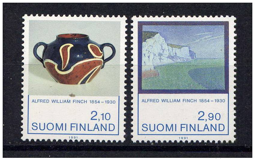 FINLANDE - N° 1112/1113 - HOMMAGE A ALFRED WILLIAM FINCH - Neufs