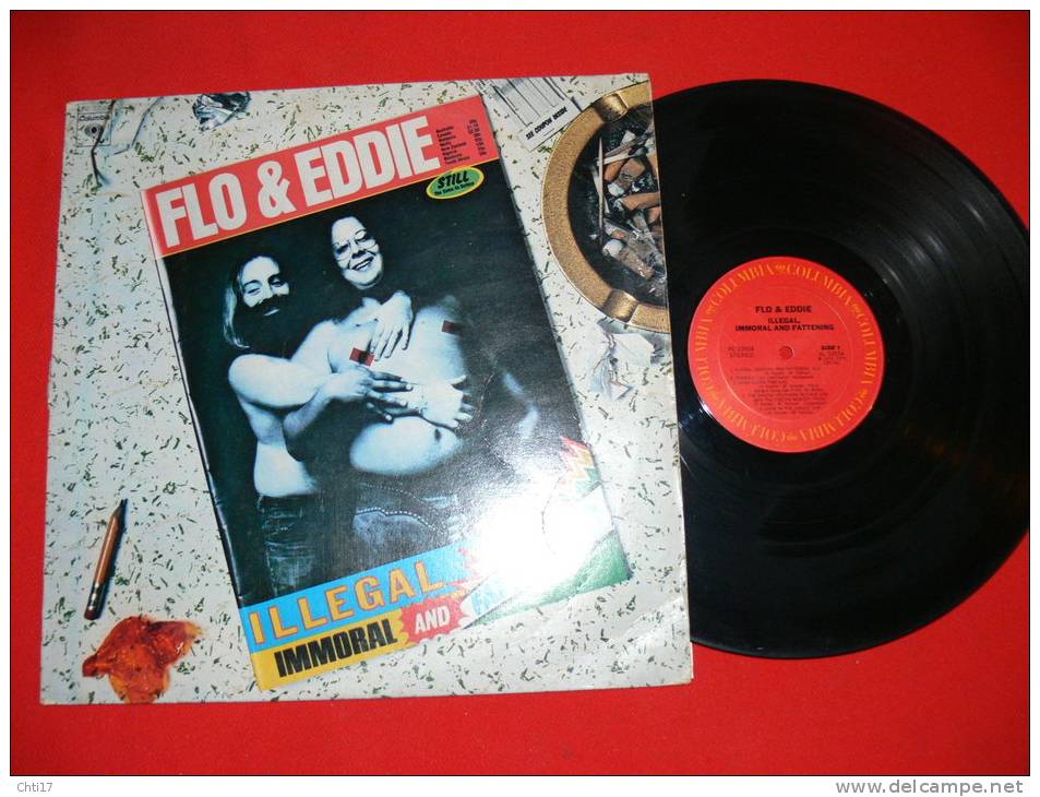 FLO & EDDIE  "ILLEGAL IMMORAL AND FATTERING "EDIT COLUMBIA  1975 - Rock