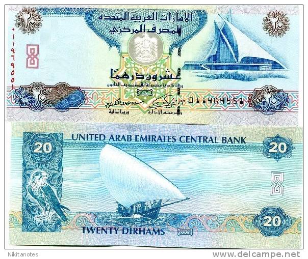 UAE Emirates 20 Dirhams 2009 (2010) P-NEW UNC - Emirats Arabes Unis