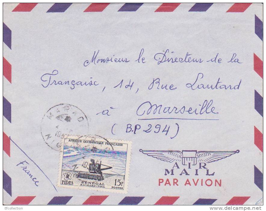 Niger,Maradi,1957,Afrique   Occidentale Francaise,Colonies,n°58 Sur Lettre - Briefe U. Dokumente