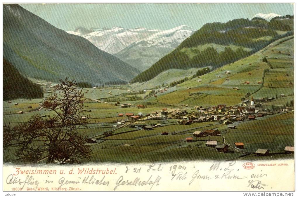 Zweisimmen - Gegen Den Wildstrubel         1904 - Trub