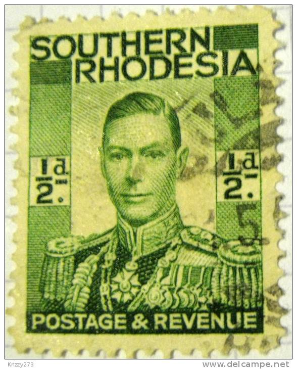 Southern Rhodesia 1937 King George VI 0.5d - Used - Rodesia Del Sur (...-1964)