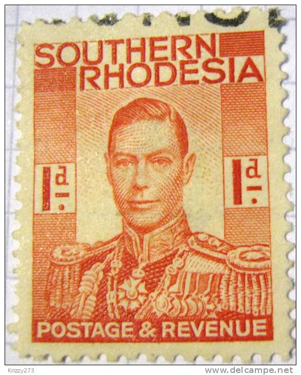 Southern Rhodesia 1937 King George VI 1d - Used - Rhodésie Du Sud (...-1964)