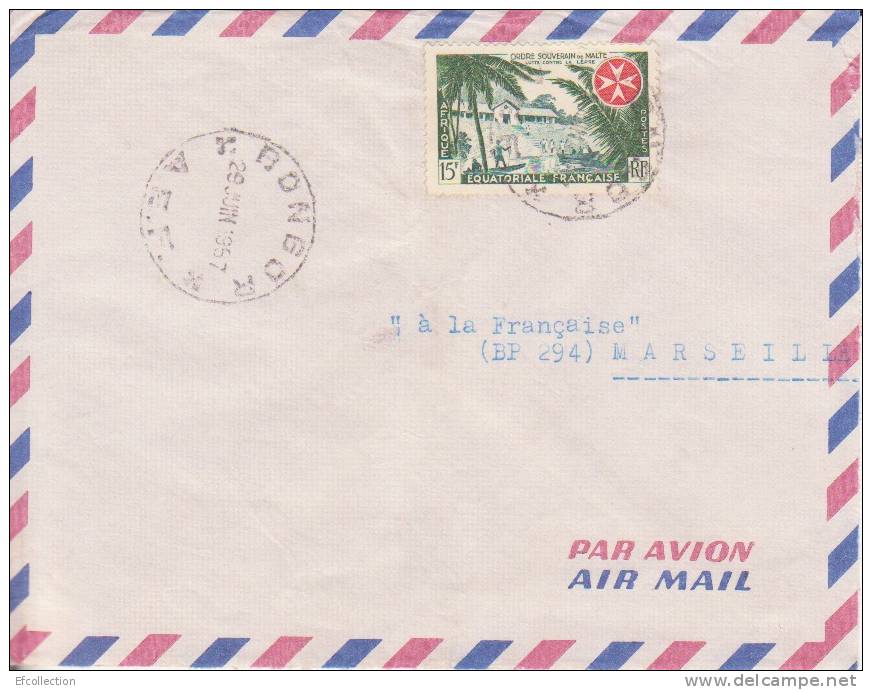 BONGOR - TCHAD - Afrique,colonies Francaises,avion,lettre,m Arcophilie - Lettres & Documents