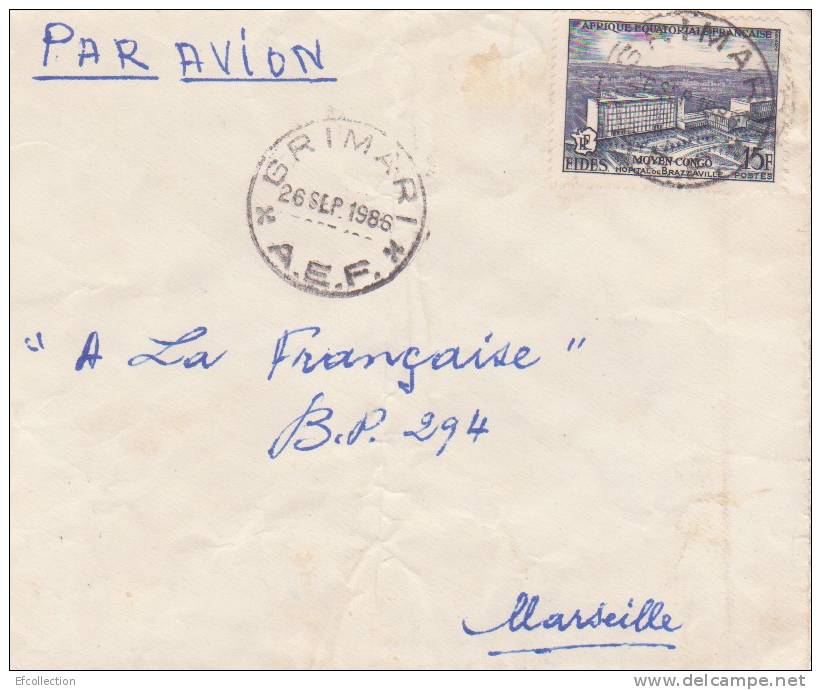 Oubangui,Grimari,1956,AEF ,Afrique  Equatoriale Francaise,colonies,n°234 Sur Lettre - Autres & Non Classés