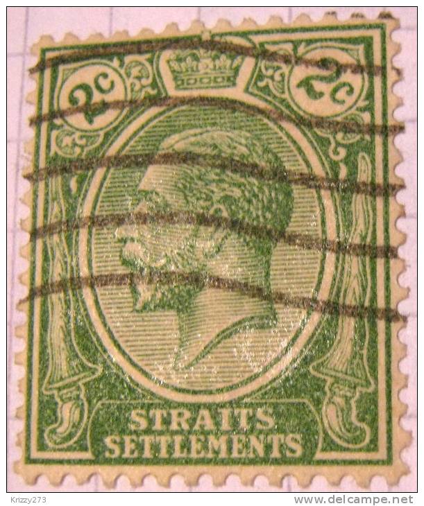 Straits Settlements 1912 King George V 2c - Used - Straits Settlements