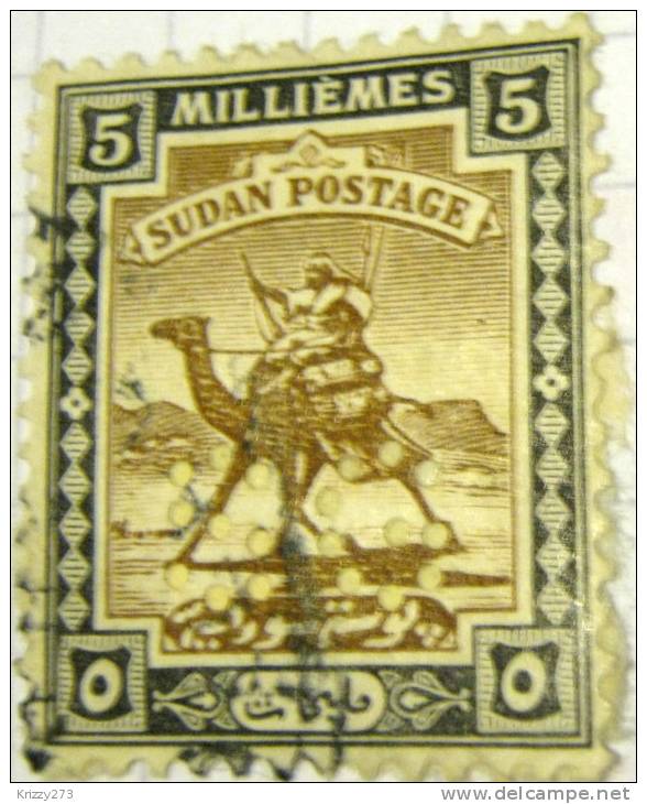 Sudan 1948 Arab Postman 5m - Used - Soudan (...-1951)