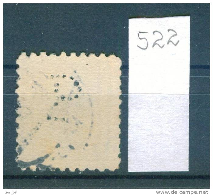 25K522 //  - P - Czechoslovakia Tchecoslovaquie Tschechoslowakei Perfin Perfores Perforiert Perforati Perforadas - Perforadas