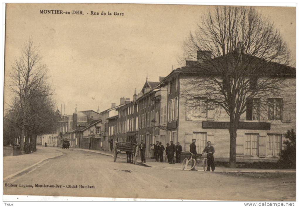 MONTIER-EN-DER RUE DE LA GARE  ANIMEE - Montier-en-Der