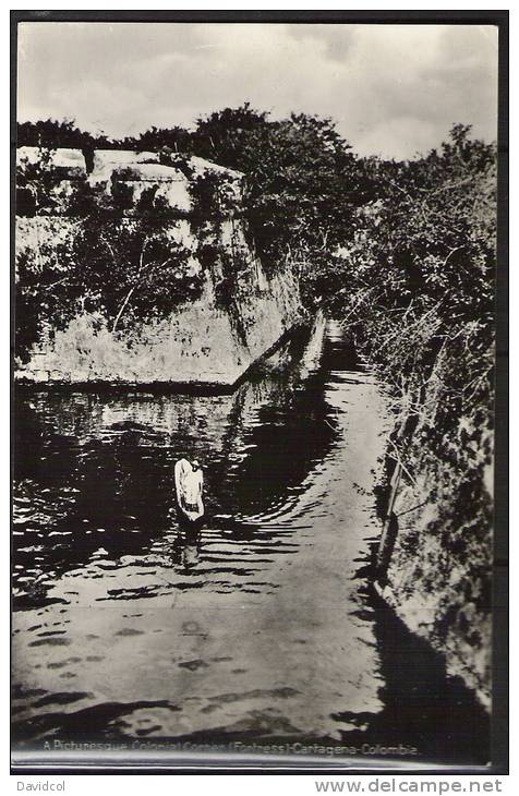 002-KOLUMBIEN - 1910`S-1920`s - RPPC - CARTAGENA -  FORTRESS- A PICTURESQUE COLONIAL CORNER - Colombia