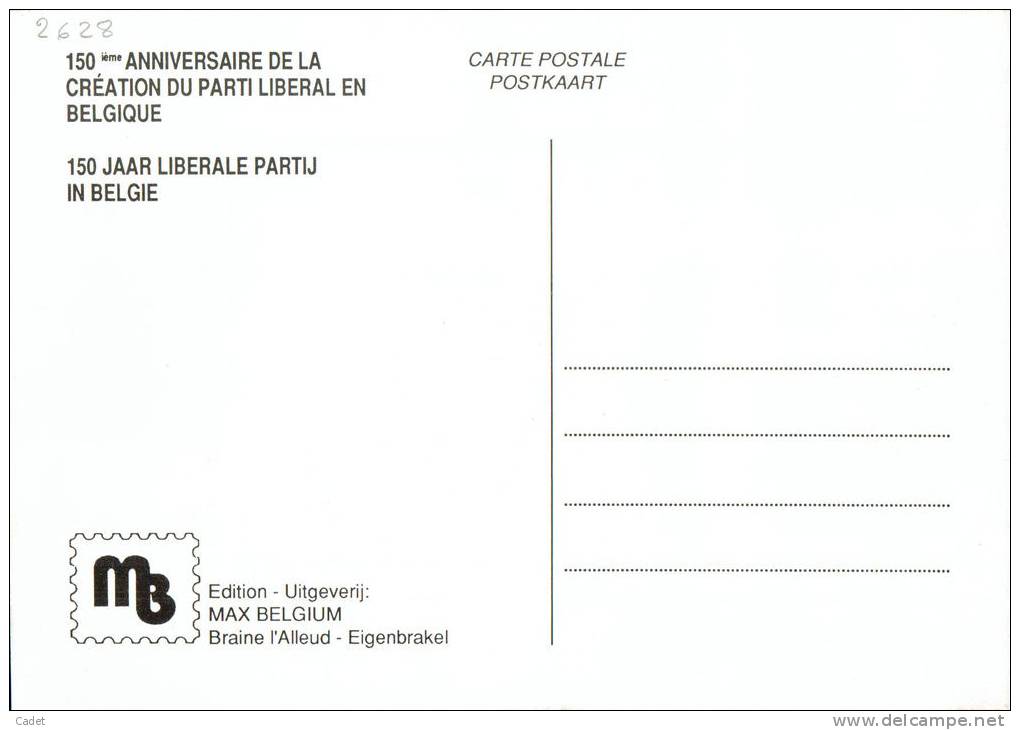 C.O.B. 2628 : 150 Ans Du Parti Libéral En Belgique - 1991-2000