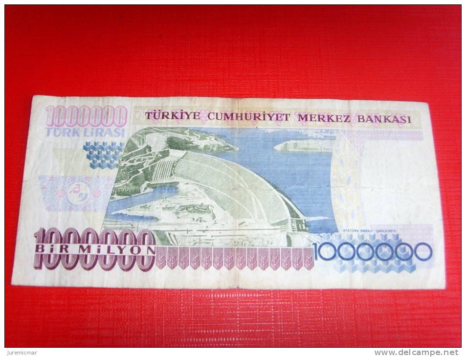 Billet De Banque Turque De 1000000 Br Milyon Turk Lirasi - Turkije