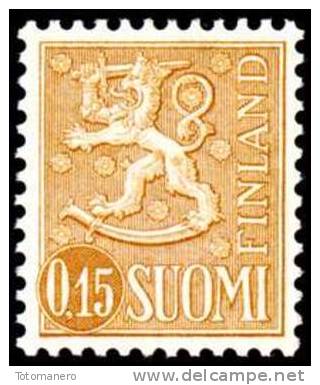 FINLAND, M-63 Lions Definitives 0,15 Type I TeP** - Nuevos