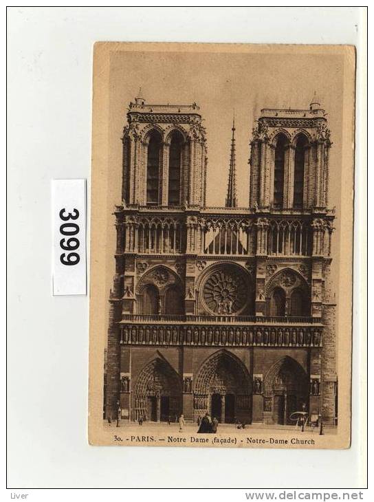 Paris Notre Dame Façade - Notre Dame Von Paris