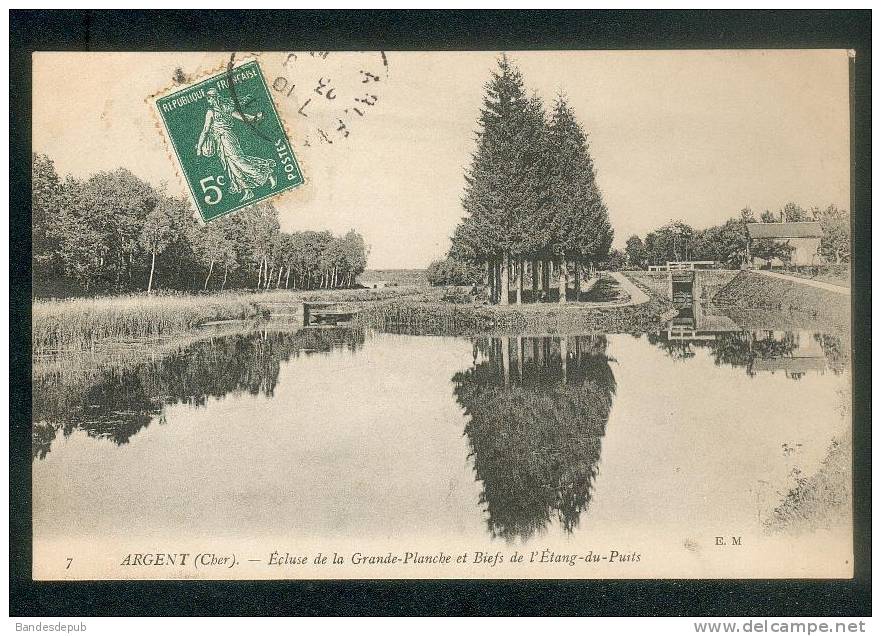 Argent (sur Sauldre 18) - Ecluse De La Grande Planche Et Biefs De L' Etang Du Puits (E.M. 7) - Argent-sur-Sauldre