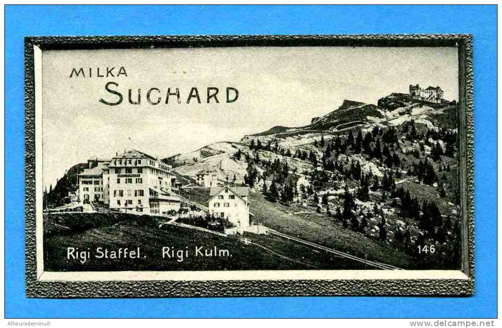 Chromo CHOCOLAT SUCHARD"milka"la Suisse Pittoresque"série 221"RIGI STAFFEL"RIGI KULM"cacao"NEUCHATEL"image - Suchard