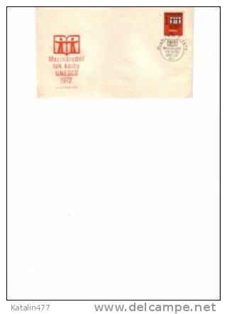 Czechoslovakia,. 1972.Year Of The Book,    On FDC - FDC