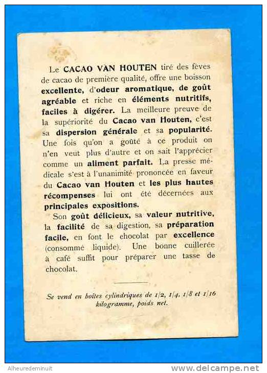 Chromo Cacao VAN HOUTEN"fillette Et 3 Chiens"un Chien Sur Le Lit Boit Le Cacao Dans Une Tasse"chocolat - Suchard