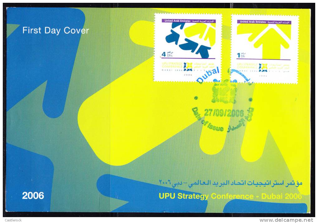 T)2006,UNITED ARAB EMIRATES,FDC,UPU STRATEGY CONFERENCE-DUBAI 2006 - Dubai