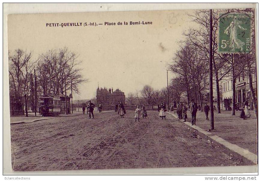 France..76..Le Petit Quévilly....Place De La Demi-Lune.. Tramway - Le Petit-Quevilly