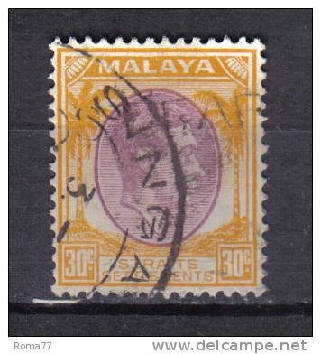 AP1252 - MALACCA 1937 , Yvert N. 232  Used - Malacca