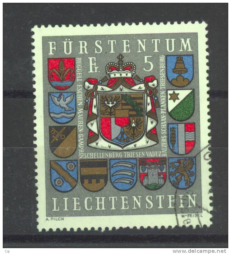 Liechtenstein  :  Yv  537  (o)       ,    N2 - Oblitérés