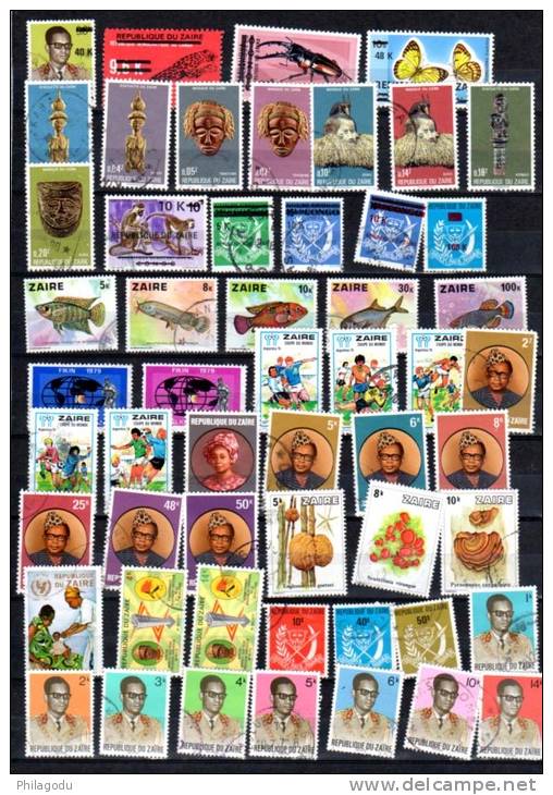 ASSORTIMENT De Grands Formats --  Lot De 200 Timbres  DIFFERENTS Ø - Usados