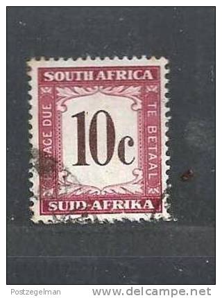 RSA 1961 Used Stamp(s) Postage  Due  New Currency 10c Dark Brown 49 - Strafport