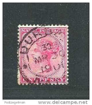 SOUTH AFRICA NATAL 1882 Used  Stamp  Queen Victoria  1d Rose 95 - Natal (1857-1909)