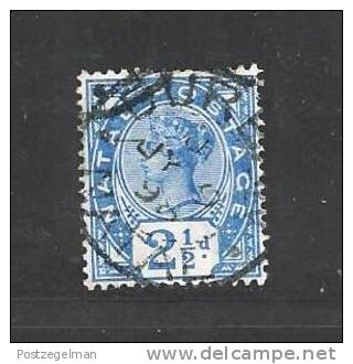 SOUTH AFRICA NATAL 1891 Used  Stamp  Queen Victoria  2,5d Bright Blue 106 - Natal (1857-1909)