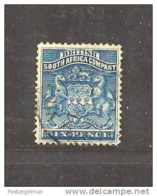 BRITISH SOUTH AFRICA COMPANY 1892 Used Stamp(s) Coat Of Arms 6d Deep Blue 3 - Unclassified