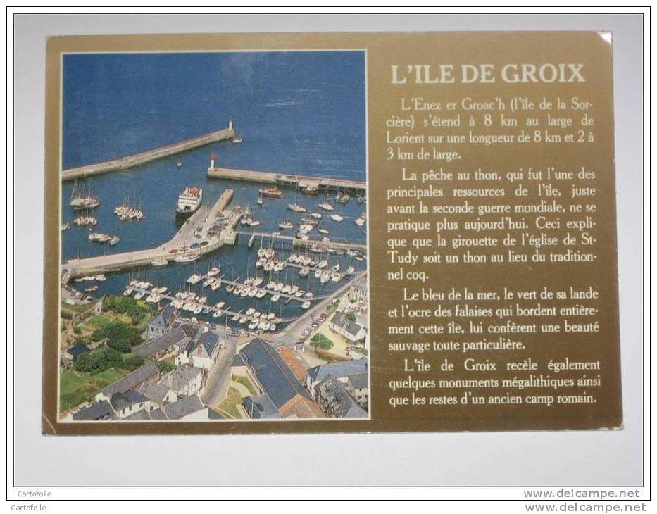 Lot 500 -  L´ Ile De Groix  Carte Editions D´art  Jack - Groix