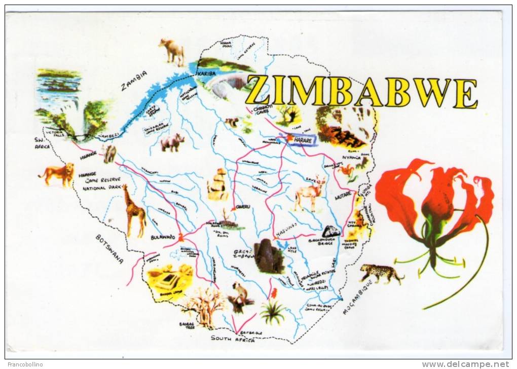 ZIMBABWE-MAP - Zimbabwe