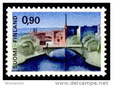 FINLAND/Finnland, M-63 Definitive Landscapes Mk 0,90 Bridge At Tampere** - Unused Stamps
